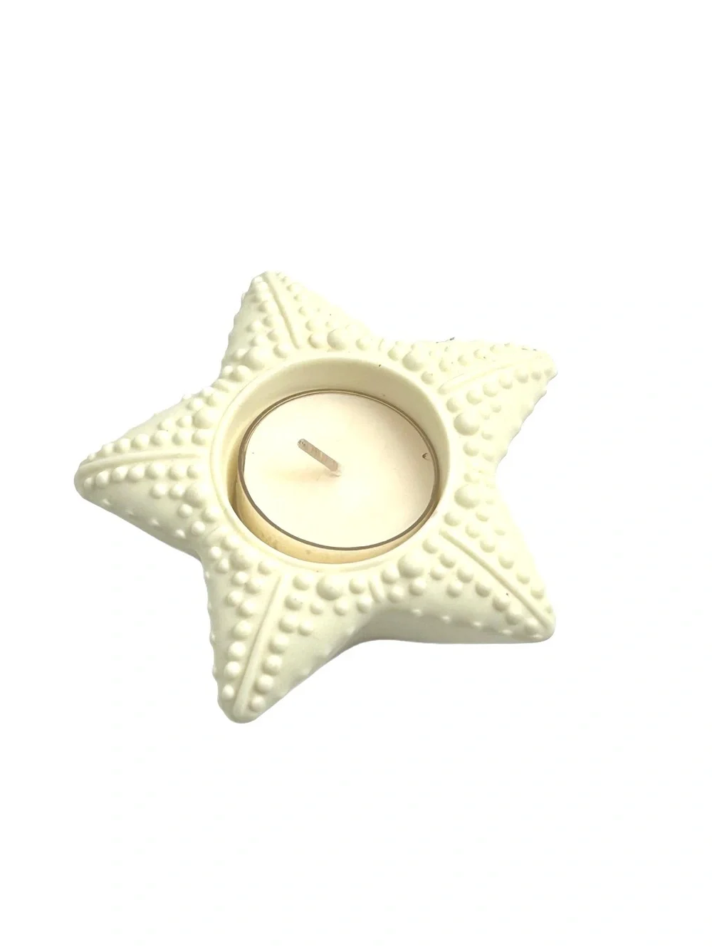 Partylite Sea Drifters Bisque Starfish Tealight Candleholder